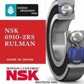 6910 2rs NSK Rulman - Plastik Kapak (50x72x12 - 50*72*12) (61910)